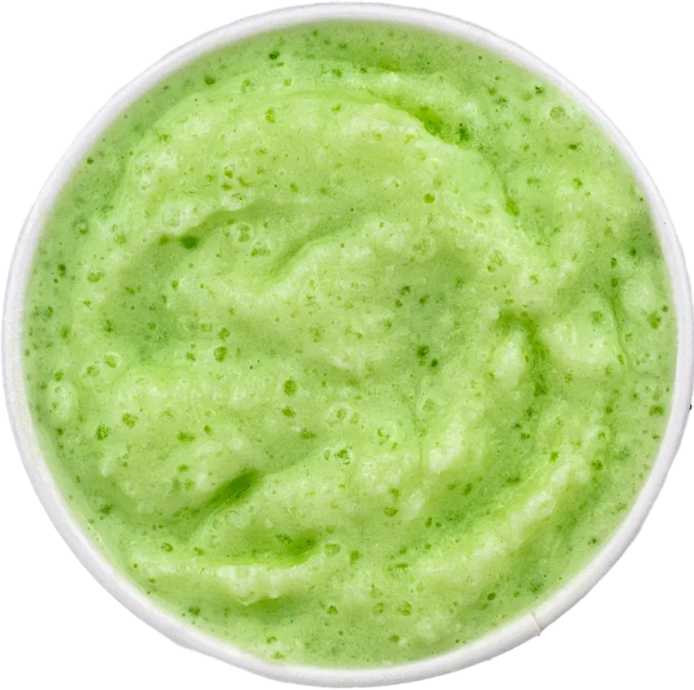 Creamy Freezie in a cup, showcasing a rich, smooth texture perfect for dessert lovers.